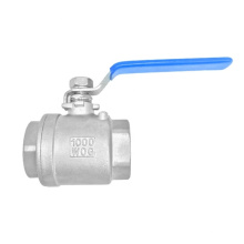 2pcs ball valve stainless steel 316 made in China1000 psi threaded 2pc high pressure stainless steel ball valve